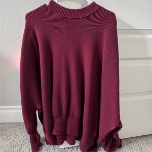 Free People Easy Street Tunic - size small - Burgundy